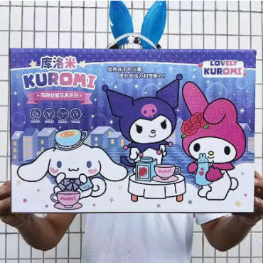 Set de regalos Sanrio con objetos con estampados de Kuromi, Hello Kitty, Cinnamoroll, Melody