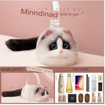 Lleva la Magia del gato Tai Meng: Bolso de Hombro con Diseño Exclusivo
