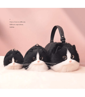 Bolso de Hombro de mujer adorable negro con blanco de alta calidad