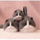 Bolso de Hombro Gato Gris y Blanco: Estilo moderno con un toque felino