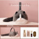 Bolso adorable con diseño de gato gris con blanco hecho de poliester de alta calidad