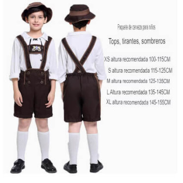 Disfraz de hombre centenario para niños hecho de poliester,campesinos,pastores,principe