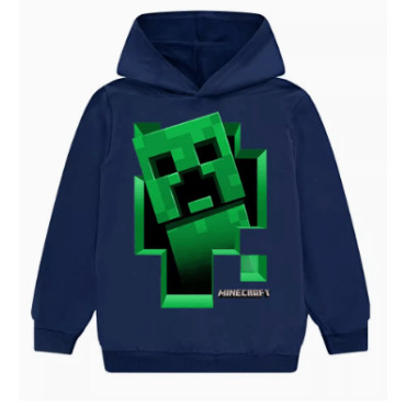 Sudadera Minecraft Cálida y Cómoda de Algodón y Poliester