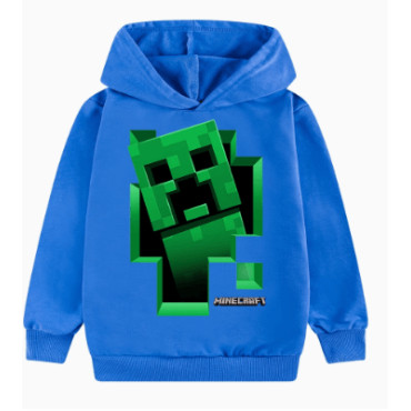 Sudadera Minecraft Cálida y Cómoda de Algodón y Poliester