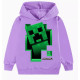 Sudadera Minecraft Cálida y Cómoda de Algodón y Poliester