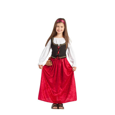 Mesonera Medieval Granate para niña