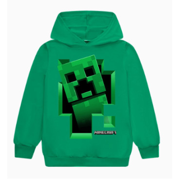 Sudadera Minecraft Cálida y Cómoda de Algodón y Poliester