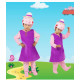 Disfraz de Peppa Pig y George: Peluche Divertido para Niños y Adultos
