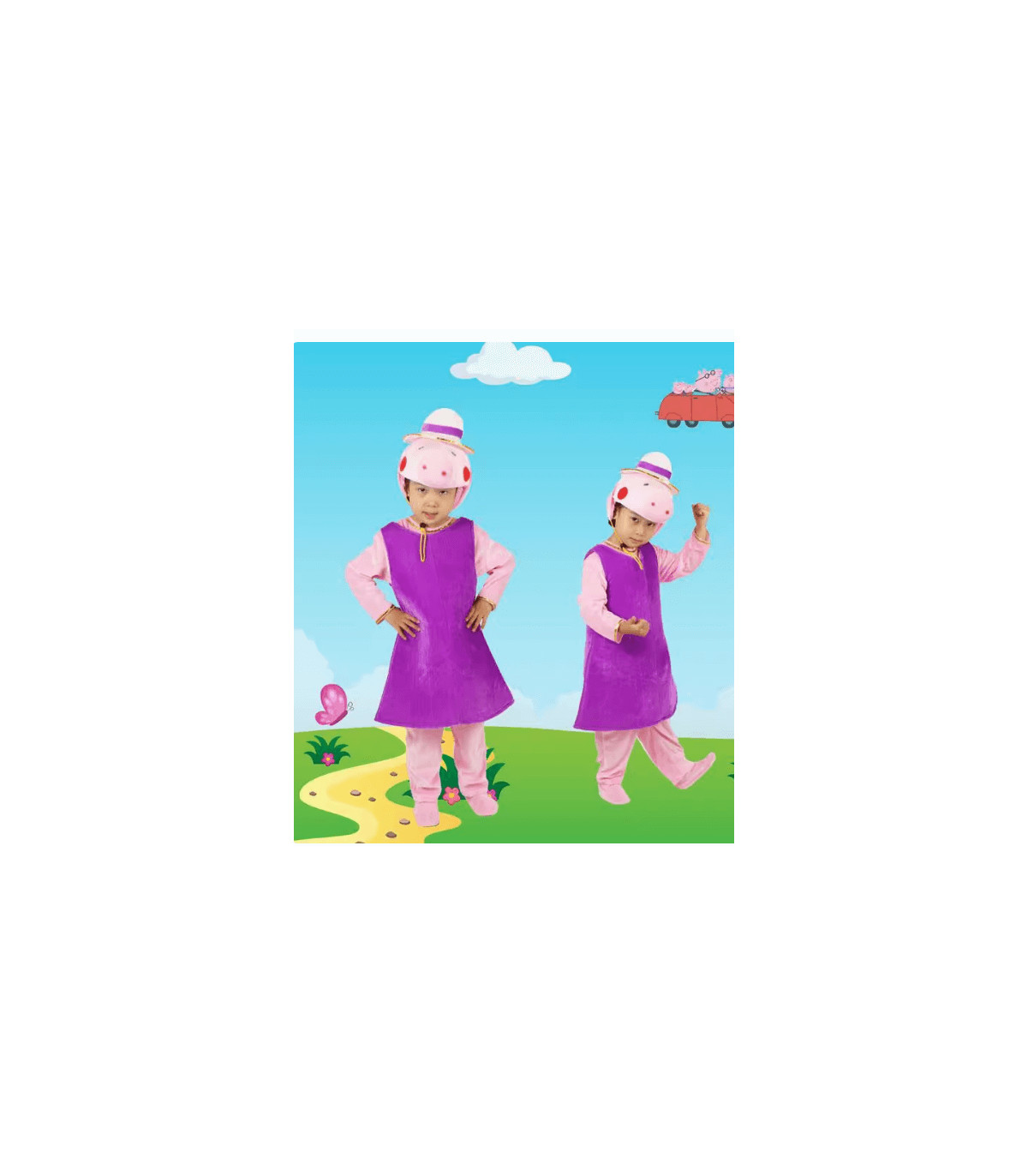 Disfraz de Peppa Pig y George: Peluche Divertido para Niños y Adultos