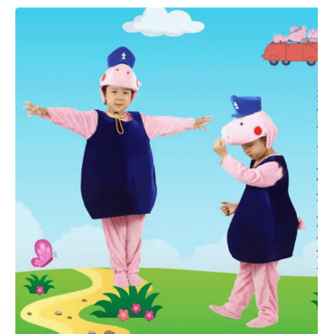 Disfraz de Peppa Pig y George: Peluche Divertido para Niños y Adultos