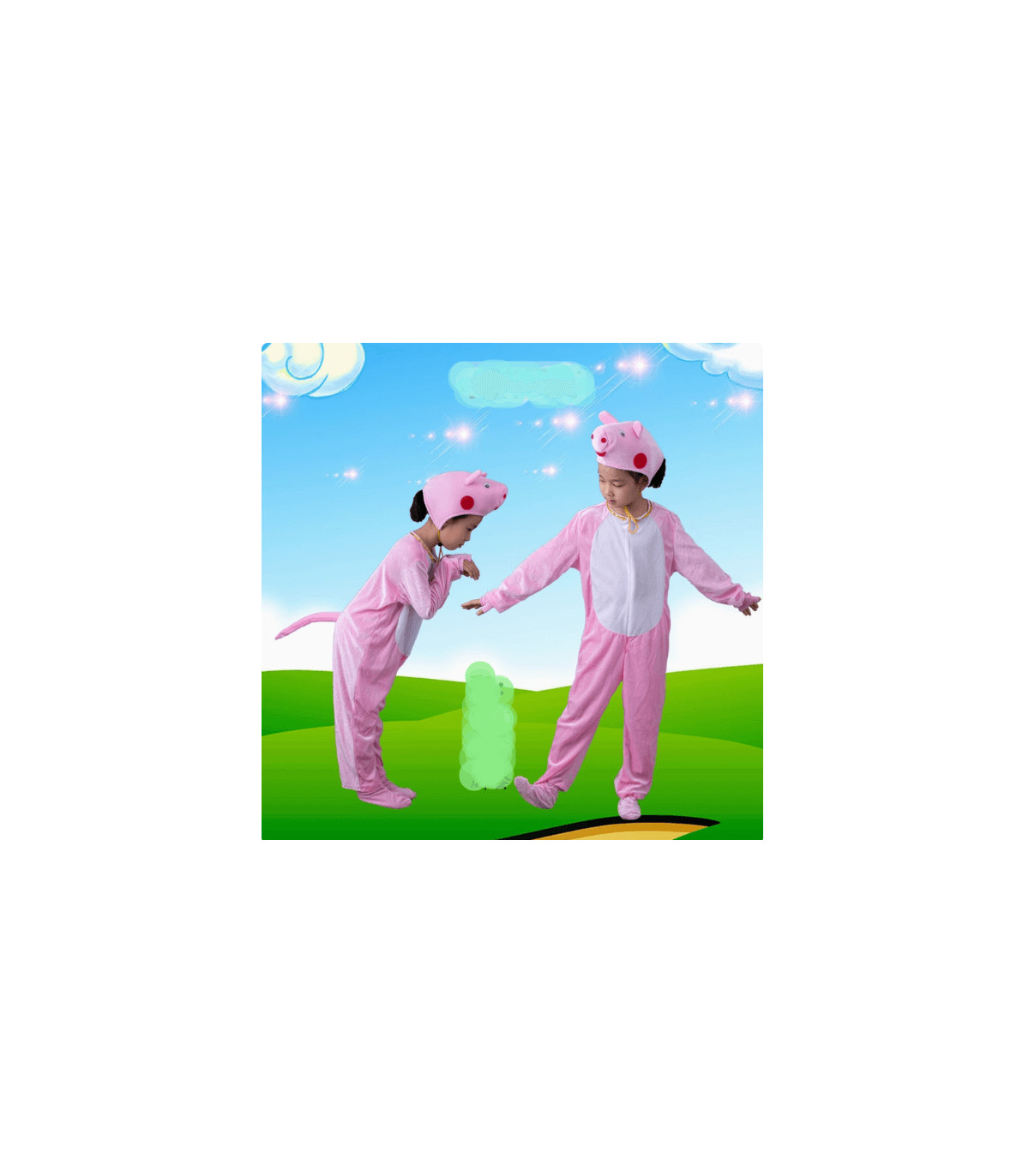 Disfraz de Peppa Pig y George: Peluche Divertido para Niños y Adultos