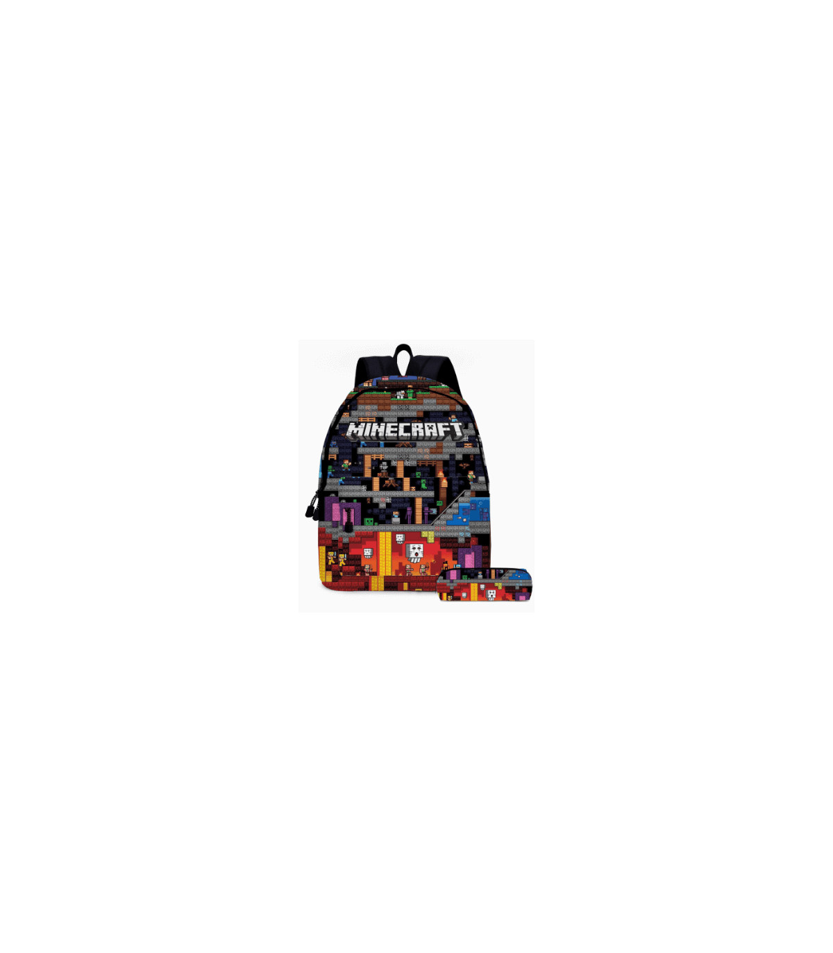 Mochila Minecraft: Aventuras en el Mundo Bloque