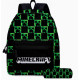 Mochila Minecraft: Aventuras en el Mundo Bloque