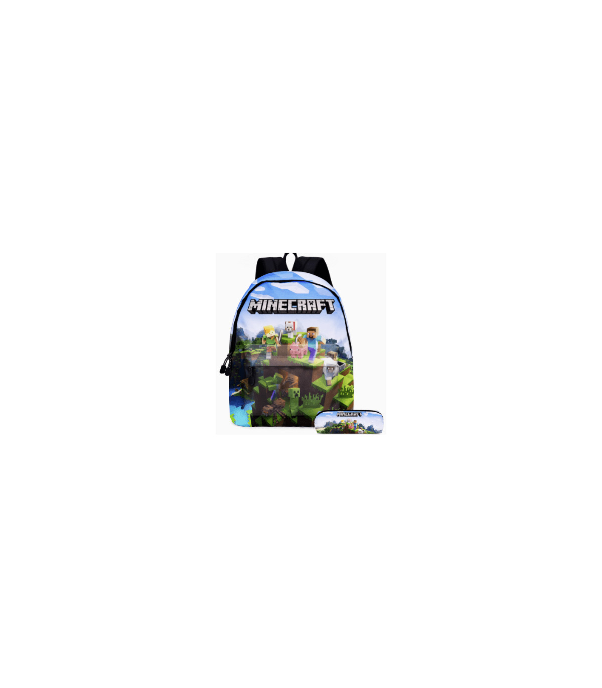 Mochila Minecraft: Aventuras en el Mundo Bloque