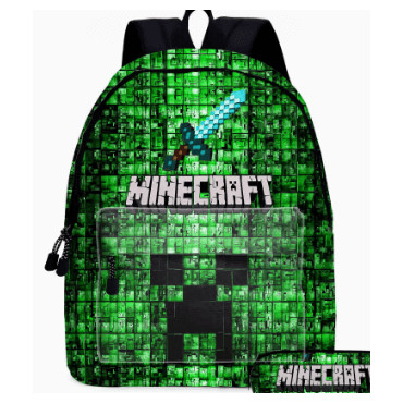 Mochila Minecraft: Aventuras en el Mundo Bloque