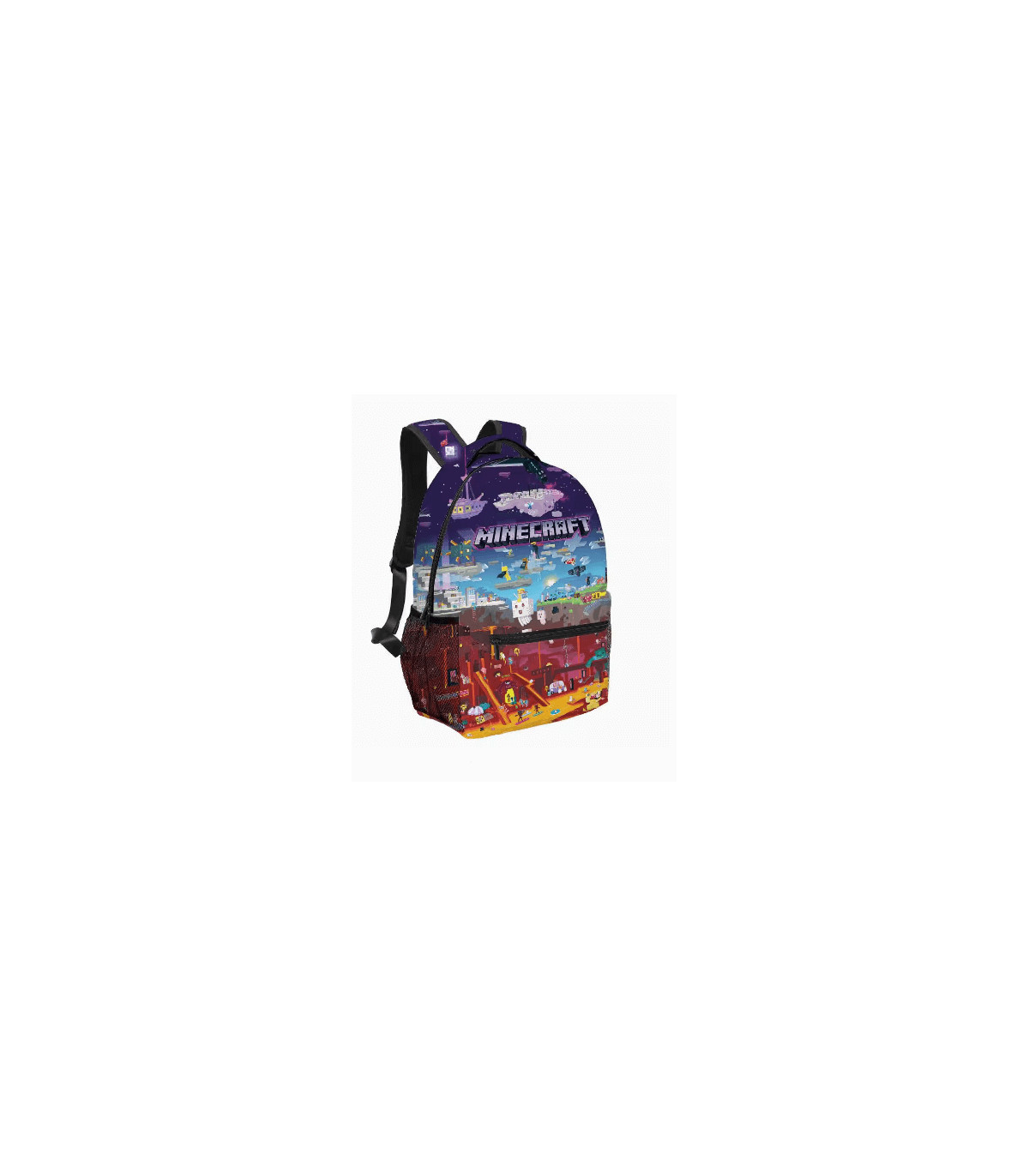 Mochila Minecraft: Aventuras en el Mundo Bloque