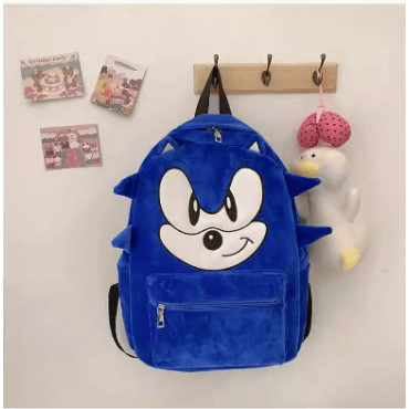 Mochila de Sonic el Erizo, con opciones de Nylon o Terciopelo de alta calidad