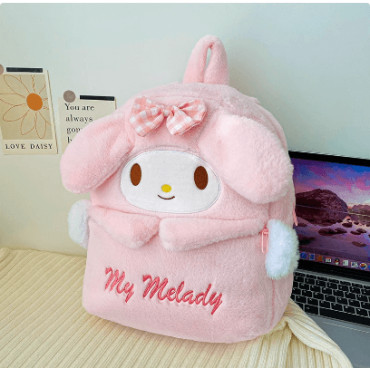 Coleccionable: Mochila de Felpa Sanrio (Kuromi, Hello Kitty, Pompompurin, Melody y Cinnamoroll)