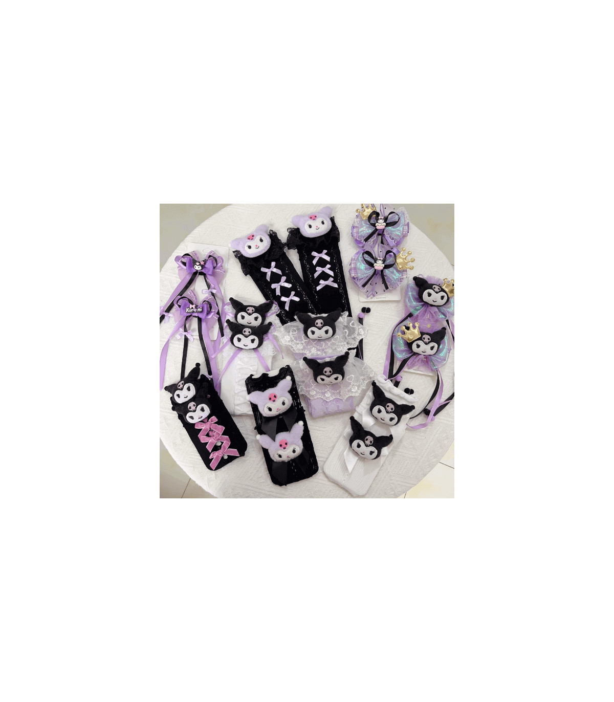 Accesorios de Kuromi, luce adorable como este personaje, artículos de calidad