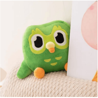 ¡Aprende un nuevo idioma con un amigo peludo! Peluches de Duolingo