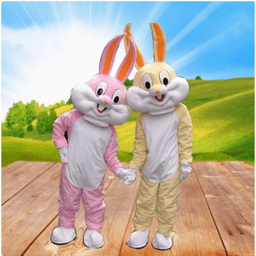 Difraces de Conejos de Dibujos animados como Bugs Bunny y Lola Bunny