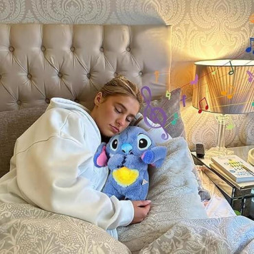Stitch Peluche 28cm con Música y Respiración: El Amigo Perfecto para Dormir