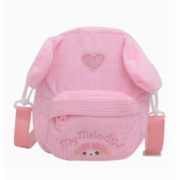 Mochila de felpa Sanrio con la ternura de Kuromi, Cinnamoroll y Melody