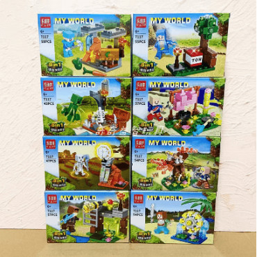 LEGO® Minecraft Bebé Pez Araña Delfín: Juguetes de Ensamblaje para Niños