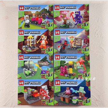 LEGO® Minecraft Bebé Pez Araña Delfín: Juguetes de Ensamblaje para Niños