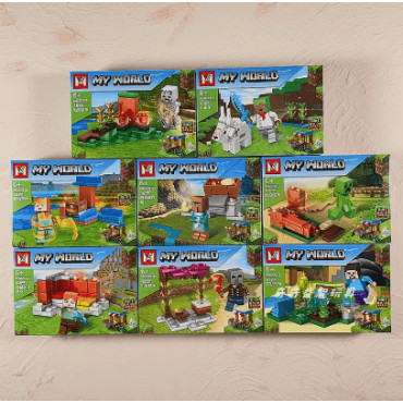 LEGO® Minecraft Bebé Pez Araña Delfín: Juguetes de Ensamblaje para Niños