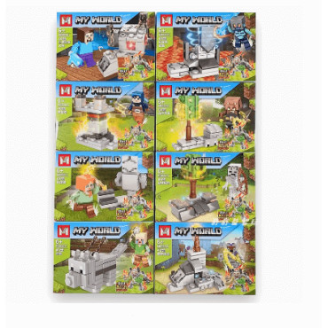 LEGO® Minecraft Bebé Pez Araña Delfín: Juguetes de Ensamblaje para Niños