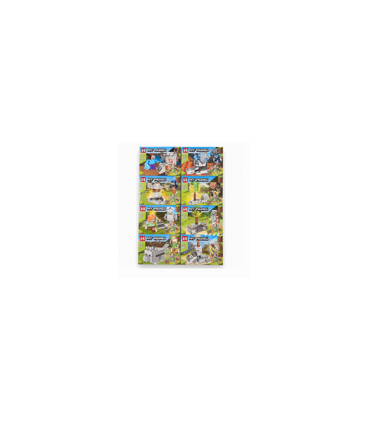 LEGO® Minecraft Bebé Pez Araña Delfín: Juguetes de Ensamblaje para Niños