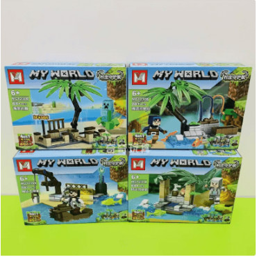 LEGO® Minecraft Bebé Pez Araña Delfín: Juguetes de Ensamblaje para Niños