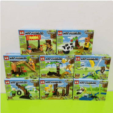 LEGO® Minecraft Bebé Pez Araña Delfín: Juguetes de Ensamblaje para Niños