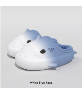 Zapatillas Impermeables de Algodón con Tiburón Gradiente para Mujer | Estilo y Comodidad