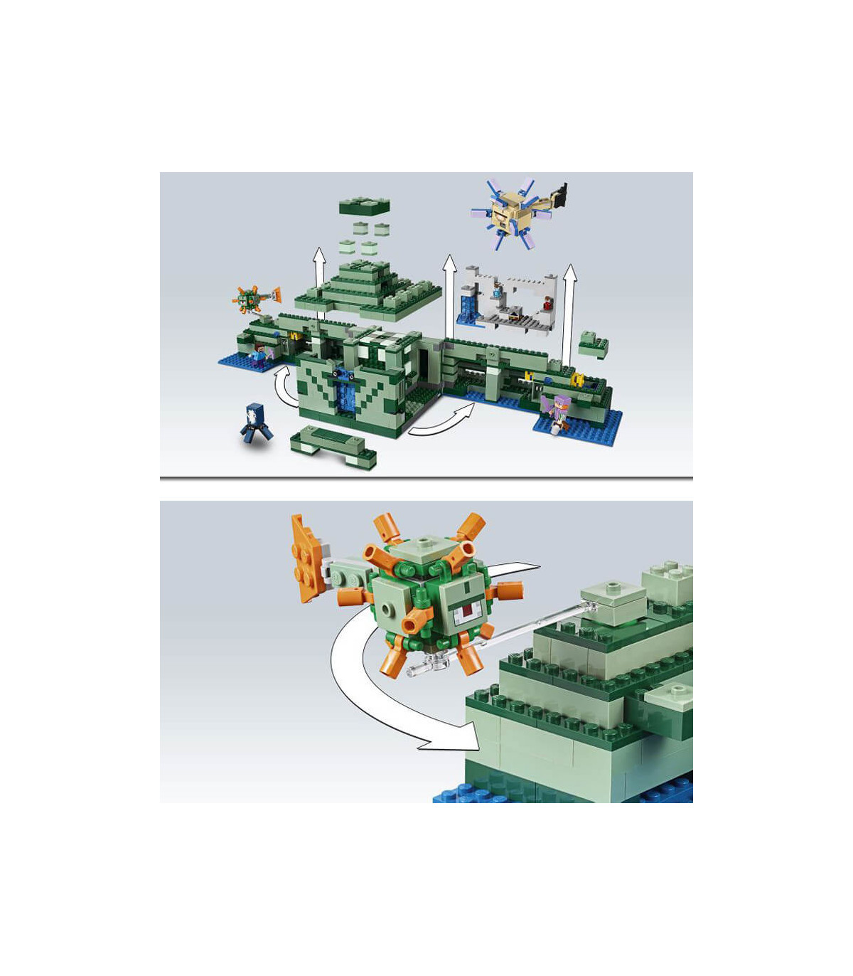 Compra el Set de Templo del Guardián Minecraft con Figuras Tipo LEGO en Albithinia