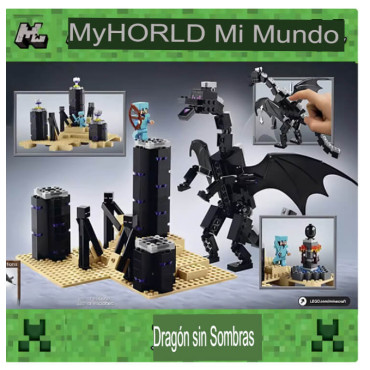 Set Dragon del Ender de Minecraft | Bloques Compatibles con Lego en Albithinia.com