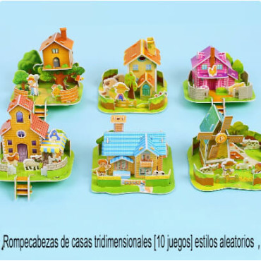Rompecabezas 3D para Niños: ¡Construye tu Casa Familiar Divertida y Educativa!