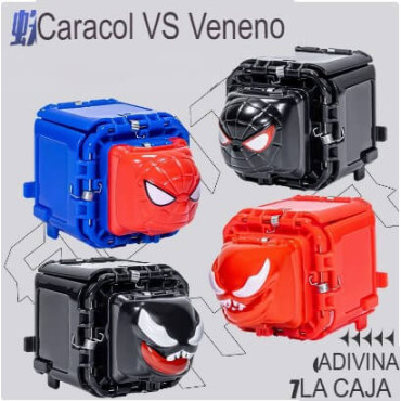 Caja de Sorpresas Spiderman: Piedra, Papel y Tijera