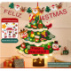Árbol de Navidad de fieltro con luces LED - Decoración artesanal y mágica para tu hogar