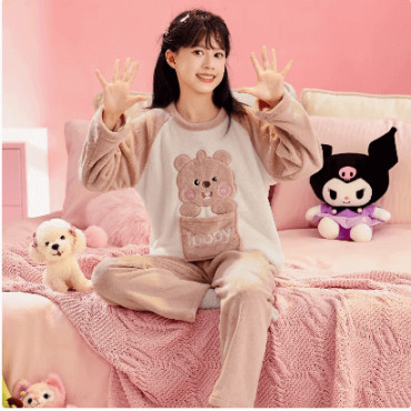 Pijamas Manga Larga Divertidos: Kuromi, Elmo, Pikachu y Amigos