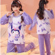 Franela de Pijamas de Poliester con Personajes Kawaii: Kuromi, Melody, Lots y Ultraman
