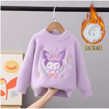 Suéter Grueso Sanrio: ¡Un Abrazo Cálido con Kuromi y Cinnamoroll!