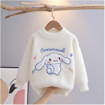 Suéter Grueso Sanrio: ¡Un Abrazo Cálido con Kuromi y Cinnamoroll!