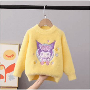 Suéter Grueso Sanrio: ¡Un Abrazo Cálido con Kuromi y Cinnamoroll!
