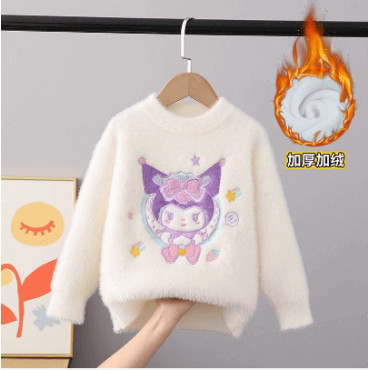 Suéter Grueso Sanrio: ¡Un Abrazo Cálido con Kuromi y Cinnamoroll!