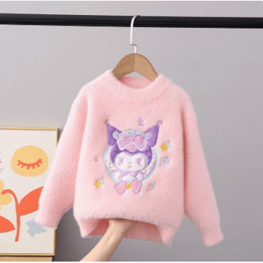 Suéter Grueso Sanrio: ¡Un Abrazo Cálido con Kuromi y Cinnamoroll!