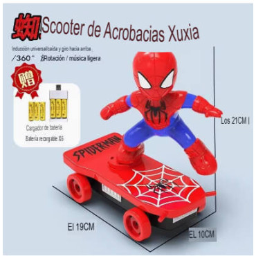 ¡Despierta al héroe interior! Scooter Acrobático de Spiderman
