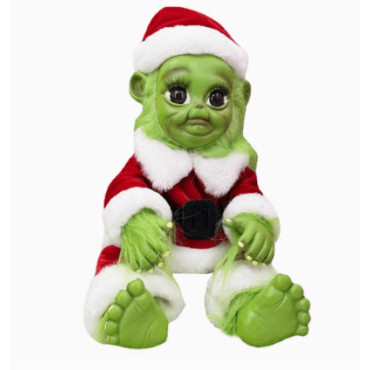 Grinch Navideño de Latex y Terciopelo