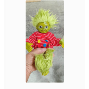 Grinch Navideño de Latex y Terciopelo